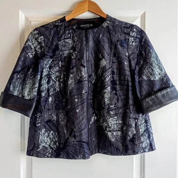 Lafayette 148 New York Jackets Coats Lafayette 48 Navy Blue